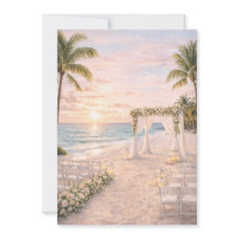 Hochzeits-Einladung für den Strand von Punta Cana