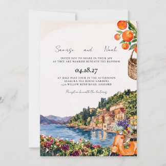 Hochzeits-Einladung für eine Destination-Hochzeit Einladung