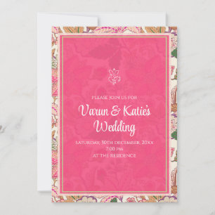 Hochzeits-Einladung Hindu & Indische Hochzeitseinl Einladung