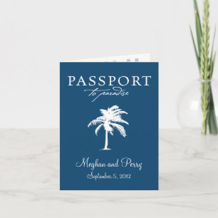 Hochzeits-Einladung mit Reisepass für Bahamas-Kreu Einladung