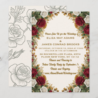 Hochzeits-Einladung New York Rose Save The Date