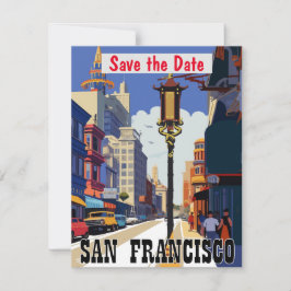 Hochzeits-Einladung San Francisco Cable Car Save The Date