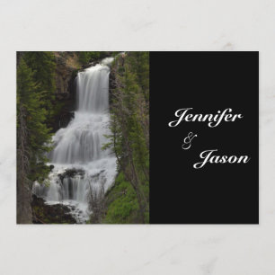 Hochzeits-Einladung Wasserfall Yellowstone Nationa Einladung