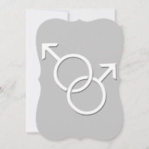 Hochzeits-Einladungen für Schwule Pride-Einladunge Einladung
