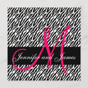 Hochzeits-Einladungs-Monogramm nennt Einladung