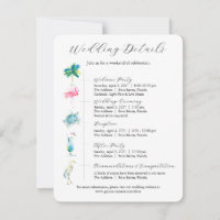 Hochzeits-Einladungskarten für Destination-Wedding