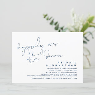 Hochzeits-Elopement, Dinner-Einladung zum Happy En Einladung