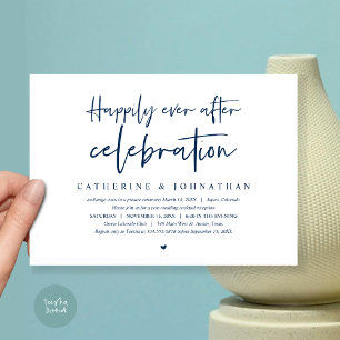 Hochzeits-Elopement, Happily Ever After-Feier Einladung