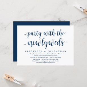 Hochzeits-Elopement, Happily Ever After-Feier Einladung