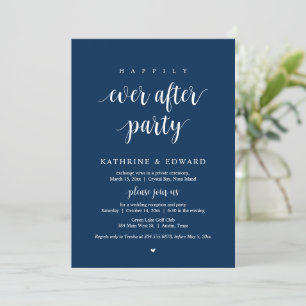 Hochzeits-Elopement, Happily Ever After Party-Einl Einladung