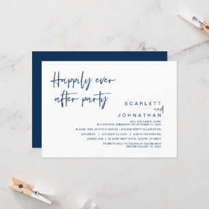 Hochzeits-Elopement, Happily Ever After Party-Einl Einladung