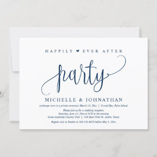 Hochzeits-Elopement, Happily Ever After Party-Einl Einladung