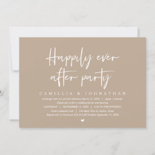 Hochzeits-Elopement, Happily-Ever-After-Party Einladung
