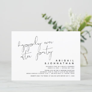 Hochzeits-Elopement, Happy End Party Einladung