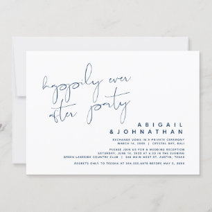 Hochzeits-Elopement, Happy End Party-Einladung Einladung