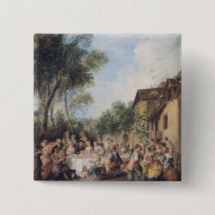 Hochzeits-Fest im Dorf Button