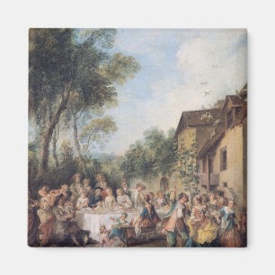 Hochzeits-Fest im Dorf Magnet