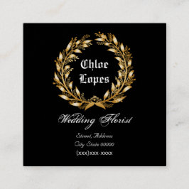 Hochzeits-Florist Quadratische Visitenkarte
