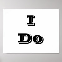 Hochzeits-Foto-Requisit Schild "Ich will"