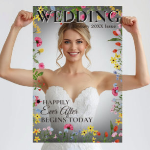 Hochzeits-Foto-Requisite - Lustiges Magazin-Cover Acrylschild