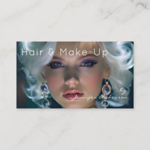 Hochzeits-Friseur-Stylist Make-Up Kosmetikerin Visitenkarte