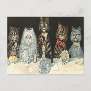 Hochzeits-Frühstücks-Lebensmittelkekse von Louis W Postkarte