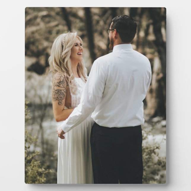 Hochzeits-Geschenke Fotoplatte (Vorderseite)