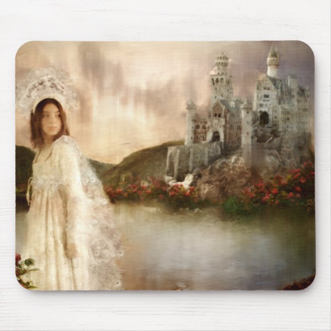 Hochzeits-Geschenke Prinzessin-Fantasy Castle Mousepad (Vorne)