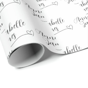 Hochzeits-Geschenkpapier Paarnamen Geschenkverpack Geschenkpapier