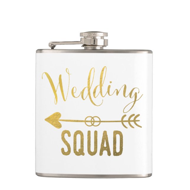 Hochzeits-Gruppen-Flasche Flachmann (Vorderseite)