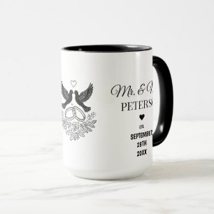 Hochzeits-/Jubiläums-Geschenk für Herrn und Frau S Tasse