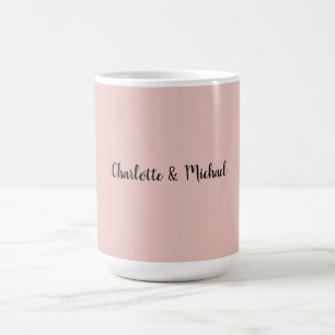 Hochzeits-Kalligrafie Elegante Rose Gold Schlichte Kaffeetasse