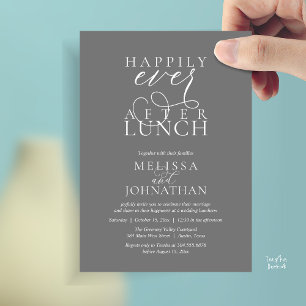 Hochzeits-Lunch-Einladungen, Elegantes Happy End Einladung
