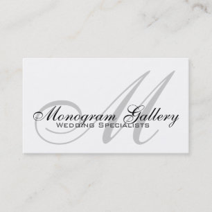 Hochzeits-Monogramm individuell anpassbare Visiten Visitenkarte