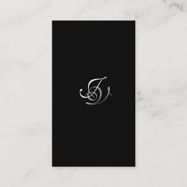 Hochzeits-Planer-Geschäfts-Karten-Monogramm Visitenkarte (Vorderseite)