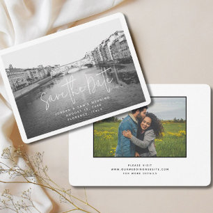 Hochzeits-Postkarte Florenz Italien Save the Date Einladung