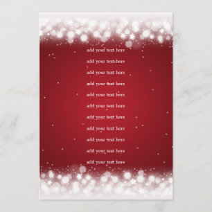 Hochzeits-Programm-Einsatz-magisches Schein-Rot Programm