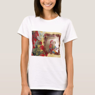 Hochzeits-Puppen-Porträt Grafik-Kunst-Druck T-Shirt