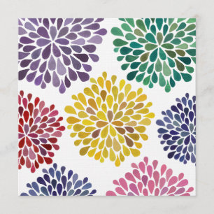 Hochzeits-Regenbogen blüht Einladung nach Maß