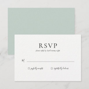 Hochzeits-RSVP-Antwortkarte Einladung