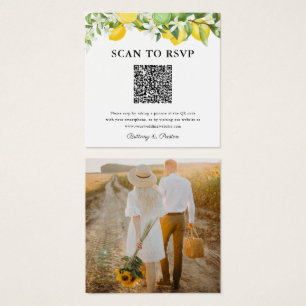 Hochzeits-RSVP mit Lemon Limes QR Code Foto