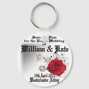 Hochzeits-Sammlerstücke-Andenken Williams u. Kate Schlüsselanhänger