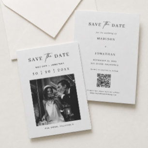 Hochzeits-Save-The-Date-Foto  Einladung