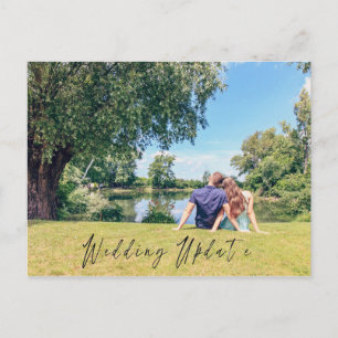 Hochzeits-Update-Foto Hochzeitsdatum-Ankündigung Postkarte