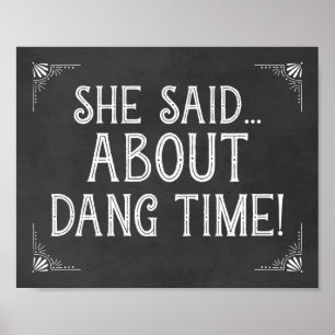 Hochzeits Verlobungsfoto Prop Schild Sie sagte Ja