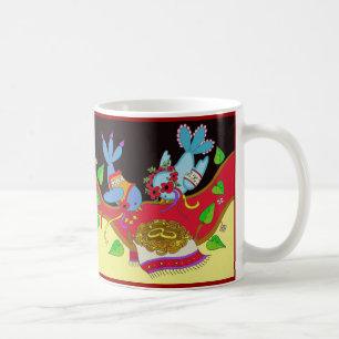 Hochzeits-Vogel-Glücks-Ukrainer-Volkskunst Kaffeetasse