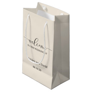 Hochzeits-Willkommensgeschenktasche Kleine Geschenktüte