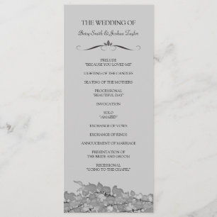 Hochzeits-Zeremonie-Programme Programm