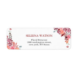 Hochzeitsadresse Korallen und Pfirsichfarben