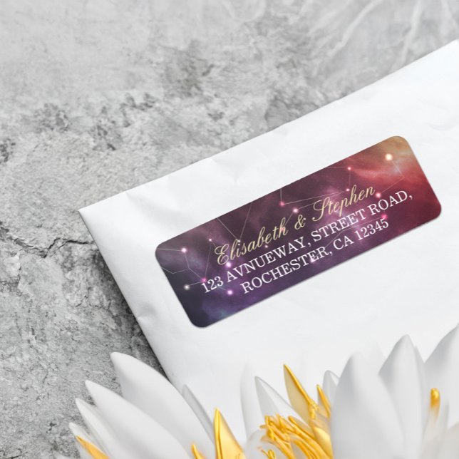 Hochzeitsadresse Schönes Sternennebel-Sternbild (Von Creator hochgeladen)